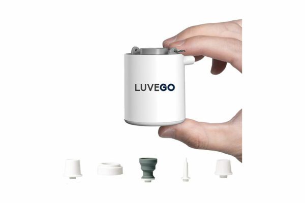 Mini-Pumpe von Luvego in Weiß.