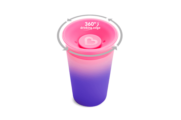 Kleurveranderende Anti-Lek Beker paar roze