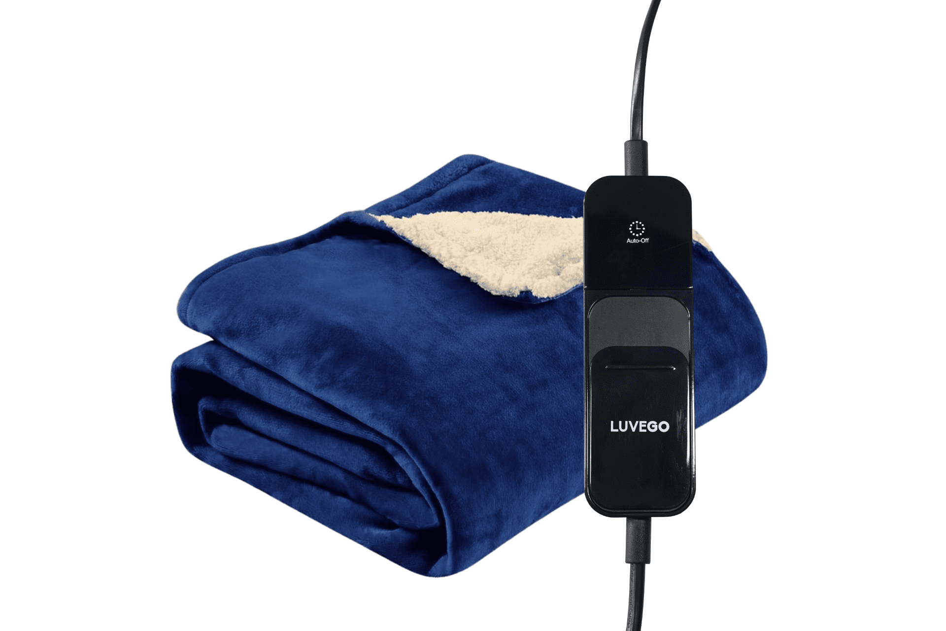 Luvego – Elektrische Bovendeken - 160×120CM – Blauw